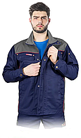 Чоловіча робоча куртка REIS Польща темно-синя (спецодяг для будівельних робіт)