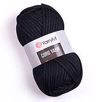 Пряжа шнур с сердечником YarnArt Cord Yarn 750 Черный (Корд Ярн Ярнарт)