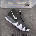 Eur41 Nike Kyrie 4 Кайрі чорні чоловічі баскетбольні кросівки, фото 4