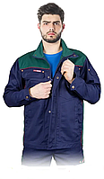 Чоловіча робоча куртка REIS Польща темно-синя (спецодяг для будівельних робіт)