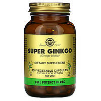 Гинкго Билоба Solgar (Super Ginkgo) 120 растительных капсул