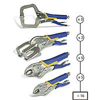 Набор из 16 зажимов/тисков для ремонта корпусов автомобилей