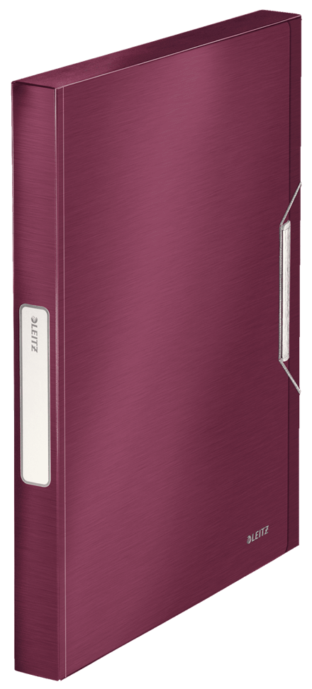 Пластикова папка-бокс на гумці А4 червона Leitz Style, фото 1