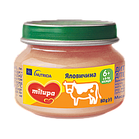 Мясное пюре Milupa Говядина 80 г с 6 месяцев (Милупа)