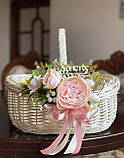 Корзина плетена святкова з декором. Арт:4051, фото 2
