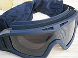 Захисні окуляри-маска Тactic Black зі змінним склом, фото 5