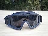 Захисні окуляри-маска Тactic Black зі змінним склом, фото 9