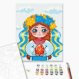 Картина за номерами Патріотична українська тематика Маленька україночка ©Ольга Бородай BrushMe BS53155, фото 2