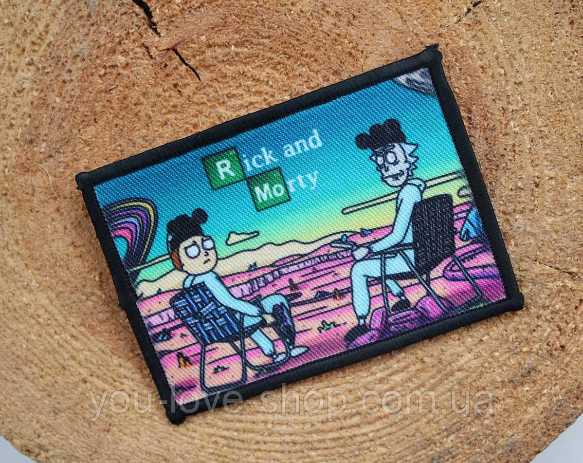 Нашівка на одяг Рік і Морті / Rick and Morty термонавтика наклеєній основі No17