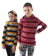 Детская кофта (худи) с капюшоном на девочку / мальчика опт, теплое вязаное детское худи свитшот р.30 32 34 36