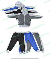 Детский спортивный теплый костюм оптом, зимний прогулочный комплект для детей р. 28 30 32