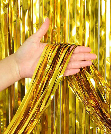 Фотозона 2 м*1 м, ЯРКОЕ ЗОЛОТІ KUK-2030 KNZ, фото 1