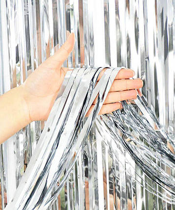 Фотозона 2 м*1 м, СЕРЕБРО KUK-2031 KNZ, фото 1