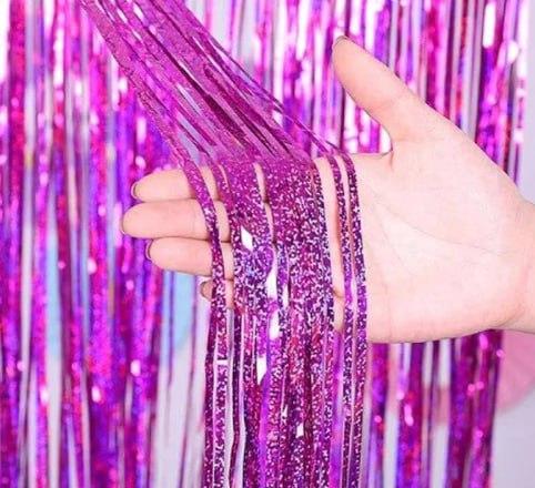 Фотозона 2 м*1 м, голограма яскраво-рожева KUK-2064 KNZ