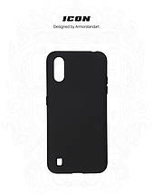 Чехол накладка TPU Armorstandart Icon для Samsung A01 A015 Black (ARM56327), фото 2