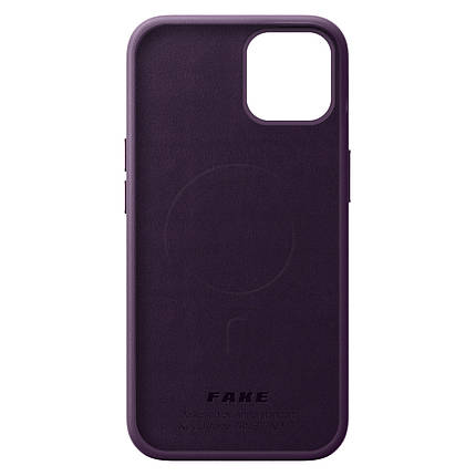 Чохол накладка PU Armorstandart FAKE Leather для Apple iPhone 14 Dark Cherry (ARM64392), фото 3