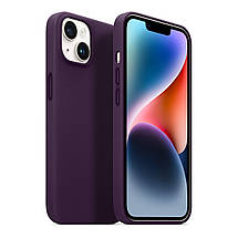 Чохол накладка PU Armorstandart FAKE Leather для Apple iPhone 14 Dark Cherry (ARM64392), фото 4
