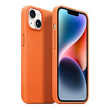 Чохол накладка PU Armorstandart FAKE Leather для Apple iPhone 14 Plus Golden Brown (ARM64459), фото 4