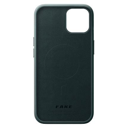 Чохол накладка ArmorStandart FAKE Leather для Apple iPhone 13 Pro Max Shirt Green (ARM61377), фото 3