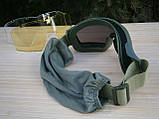 Захисні окуляри Тactic Olive зі змінним склом, фото 9