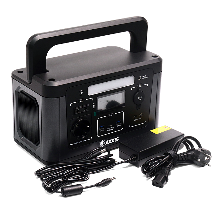 Портативна зарядна станція AXXIS-460 PowerHouse - 460Wh 600W/1200W AXXIS-460