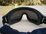 Захисні окуляри Тactic Black зі змінним склом, фото 5