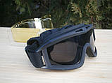 Захисні окуляри Тactic Black зі змінним склом, фото 6