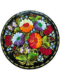 Тарілка розписана "Запашні квіти" 22см