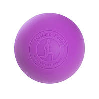 Массажный мячик EasyFit каучук 6.5 см фиолетовый