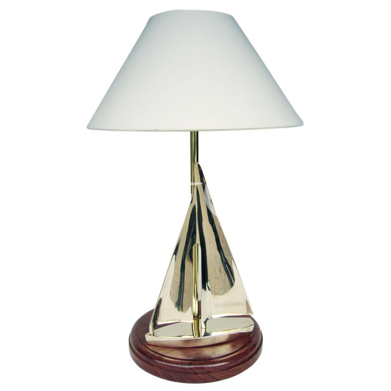 Морський сувенір настільна лампа Яхта, h-60 см, Sea Club, фото 1