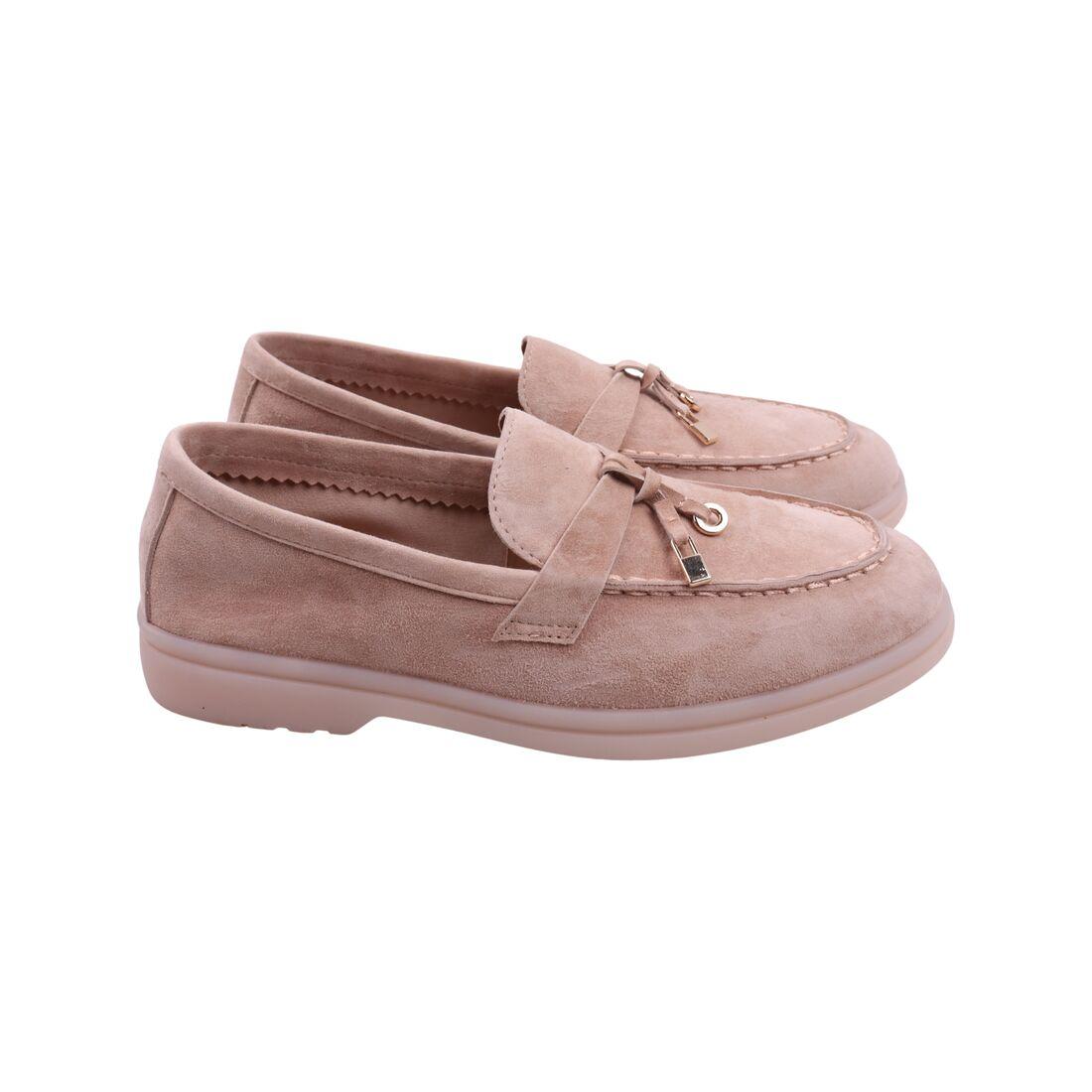 Туфлі жіночі Arees бежеві натуральна замша, 39, фото 1