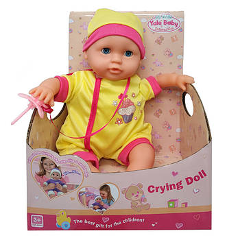 Пупс музичний YL1715F/G, м'яке тіло (Жовтий)