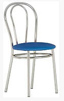 Обеденный кухонный стул Тюльпан Tulipan chrome V-15, синий Новый Стиль (заказ кратно 4шт!)