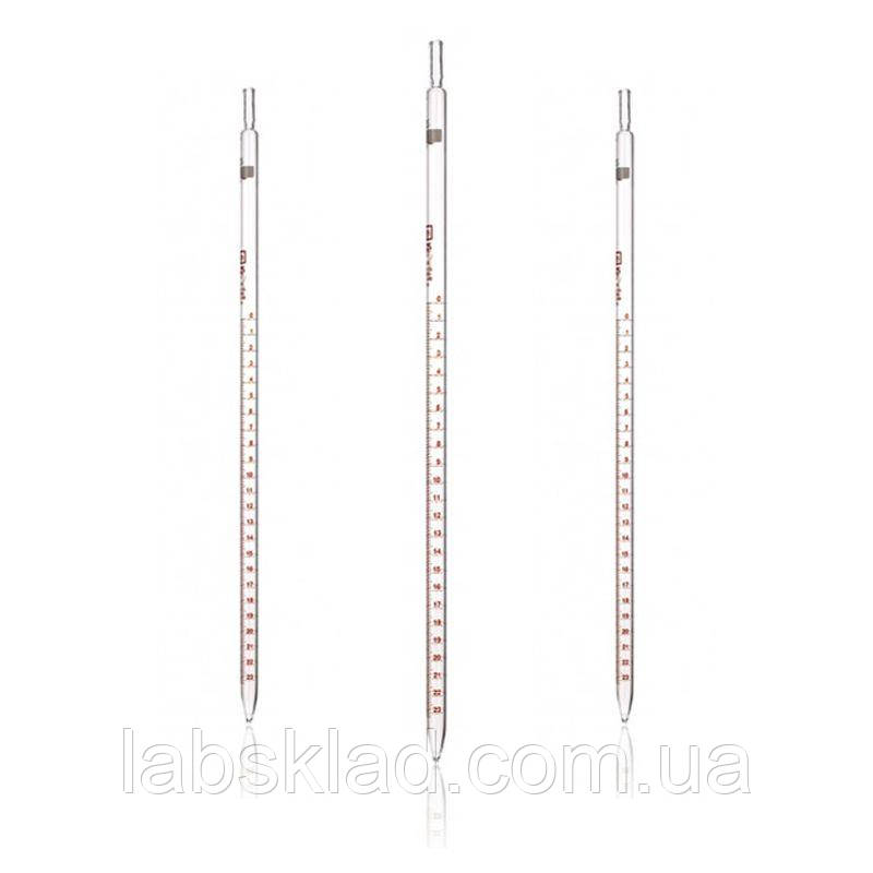 Піпетка мірна з градуюванням 5/0,1 мл клас А повний злив Technosklo, фото 1
