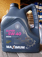 MAXIMUM SUPER 5W40 API:SN/CF-4 MB 229.3/229.5 VW 502.00 / 505.00 4л