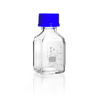 Бутыль для реагентов квадратная с крышкой и градуировкой 100 мл GL 32 DURAN Германия