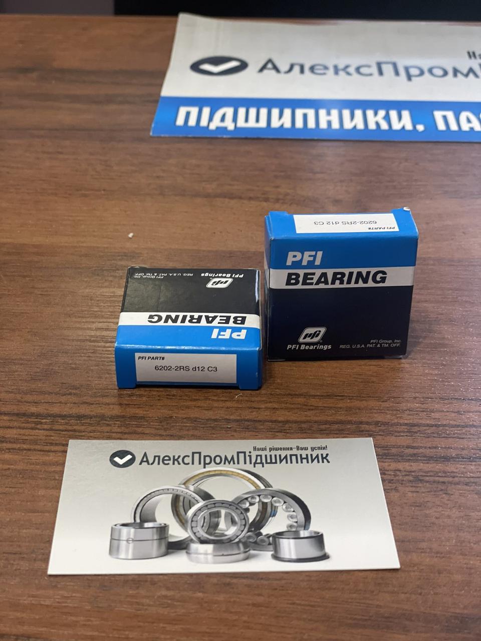 Підшипник 6202 2RS d12 виробництва PFI USA (розміри 12*35*11)