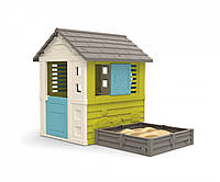 Игровой домик с песочницей Green Garden House Smoby 810728