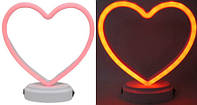 Лампа-ночник детская LED "Сердце-контур" 21*19см, USB