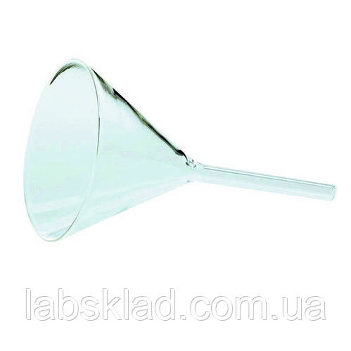 Воронка лабораторная с узким стеблем 100 мм ТС Чехия (ID#1791285449 ...