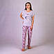 Піжама жіноча футболка + штани "Кролик Роджер-рожевий" 42-54р., фото 2
