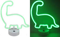 Лампа-ночник детская LED "Динозавр-контур" 28.5*25см, USB