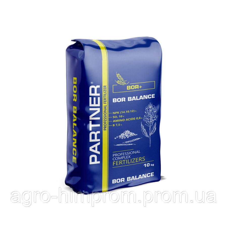 КОМПЛЕКСНЕ ДОБРИВО Бор  BOR B NPK 14.10.12+B7,5+S10+AMK0,6, соняшник, ріпак, овочеві