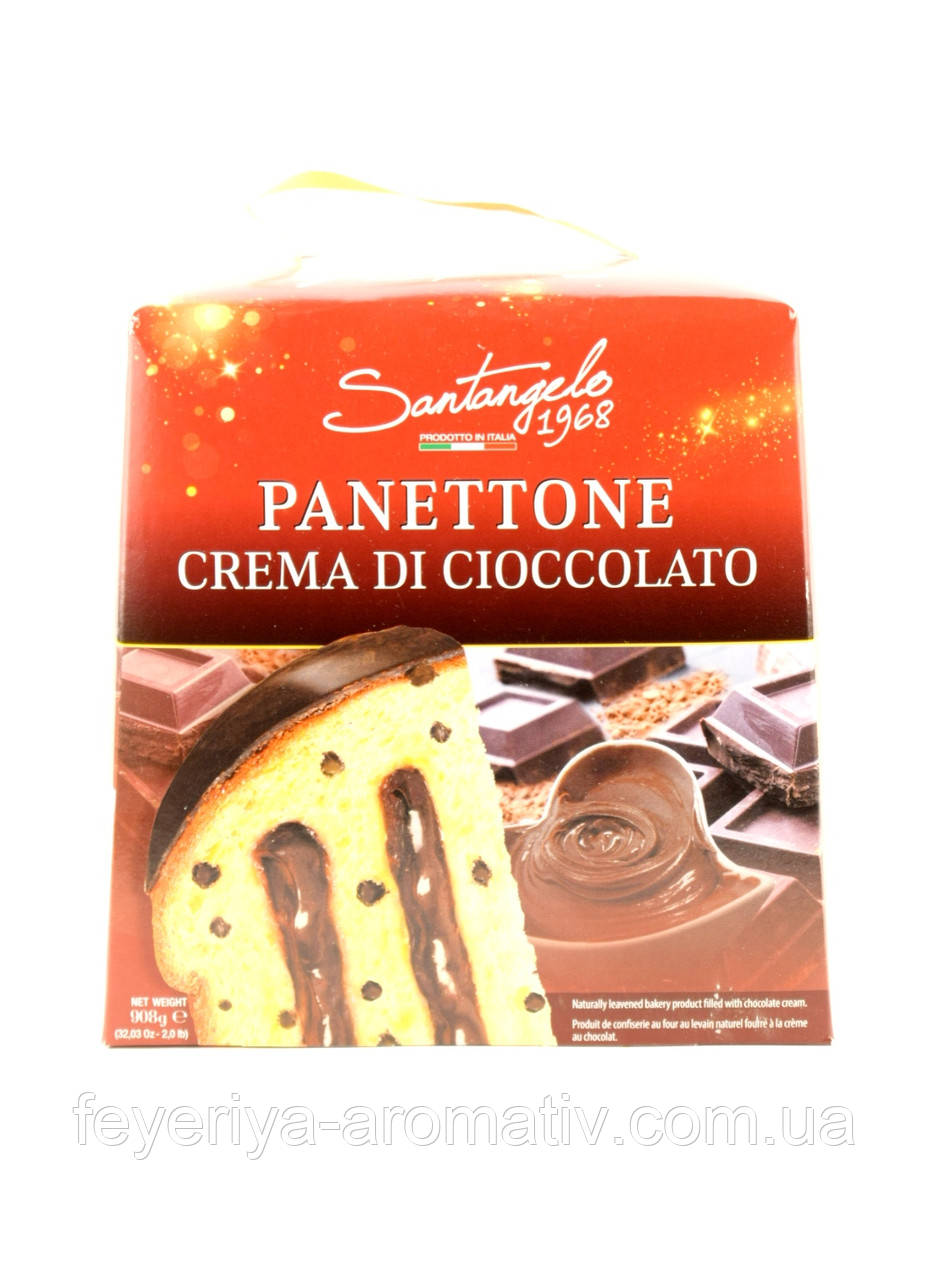 Панеттоне с шоколадным кремом Santangelo Panettone crema di cioccolato 908г (Италия) - фото 1 - id-p1158664659