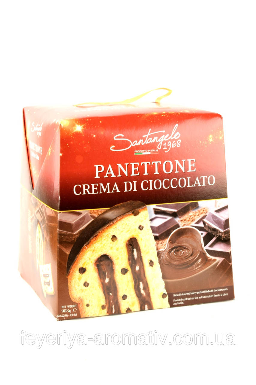Панеттоне с шоколадным кремом Santangelo Panettone crema di cioccolato 908г (Италия) - фото 2 - id-p1158664659
