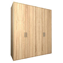 Шафа розпашна чотирьохдверна з ДСП Теннессі Дуб сонома Модерн