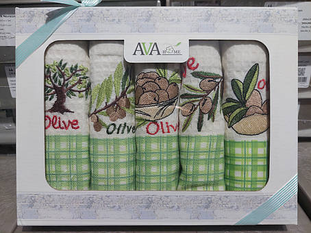 Набір кухонних рушників Ava Home 5шт,+40*60см, фото 1
