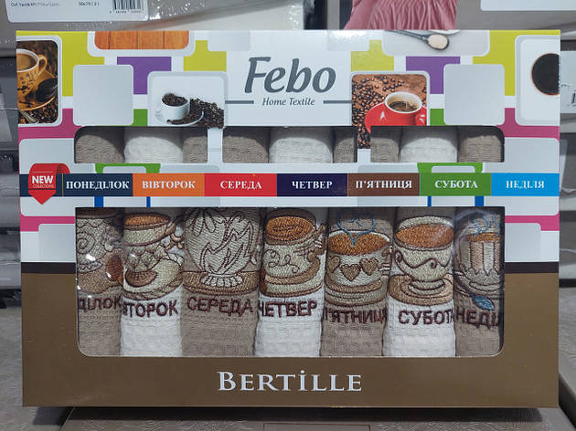 Набір кухонних рушників Febo 7шт, 50*70см, фото 1