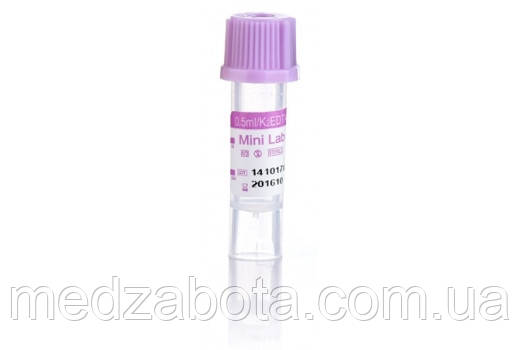 Пробірки мікро (фіолетова)  500мкл К(2) EDTA CDRich №100, фото 1