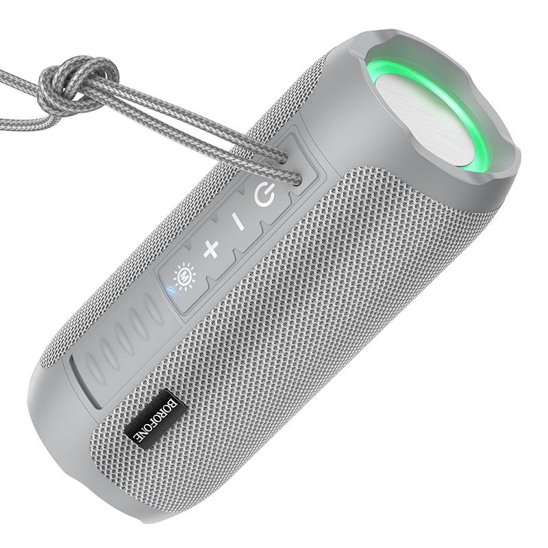 Портативна блютуз колонка BOROFONE BR21 | AUX, SD-card, Bluetooth, USB, FM-Radio| Сірий, фото 1